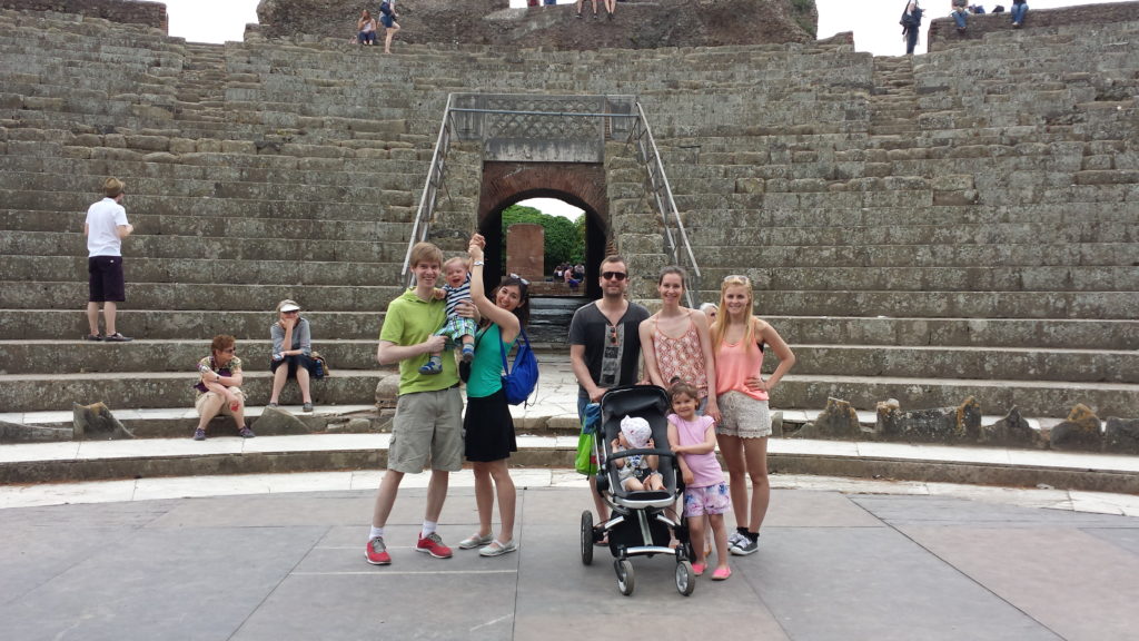 Family fun at Ostia Antica